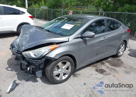2013 Hyundai Elantra Gls из США, поврежденный, VIN 5NPDH4AE3DH162158